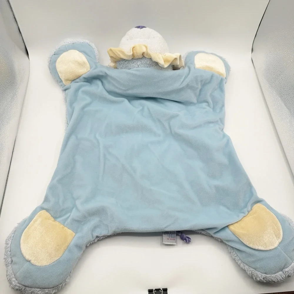 Cuddles Lion Rug Baby Gund 58127 Jungle Blue Plush Security Blanket Lying Down